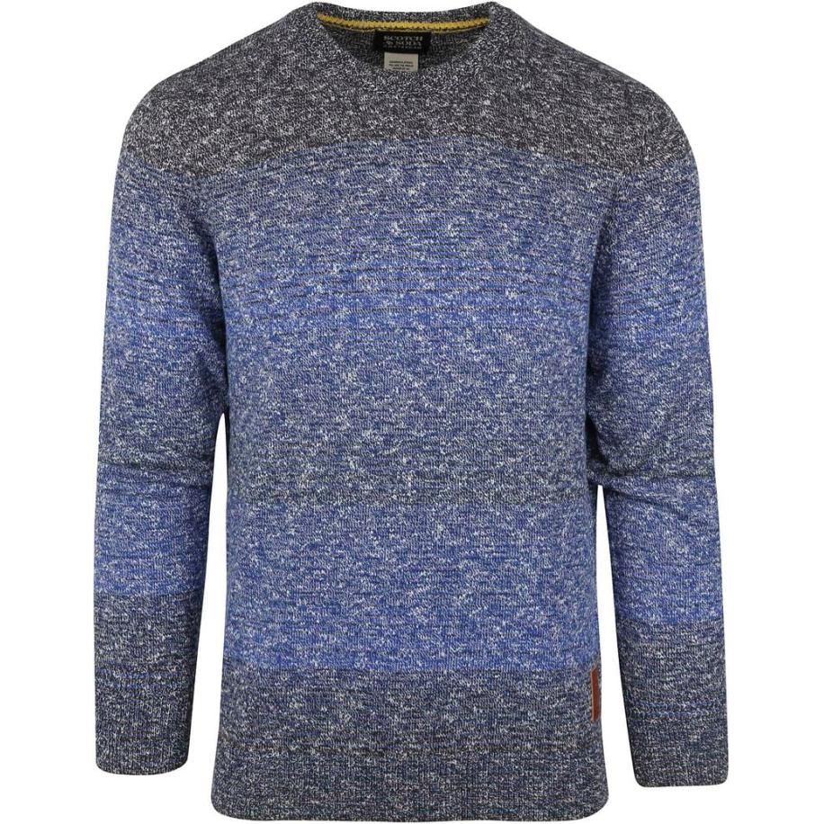Scotch and Soda Pullover Melange Donkerblauw Blauw