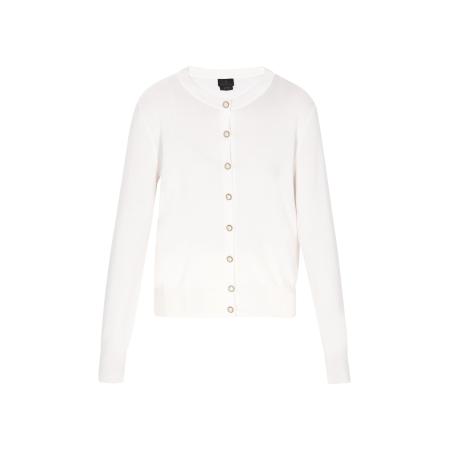 DreiMaster DreiMaster Klassik Gebreid vest Classic Look wit