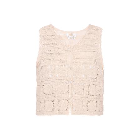 Usha usha FESTIVAL Gebreide bodywarmer Fashion Look crème