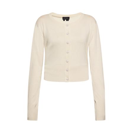 NAEMI NAEMI Gebreid vest crème