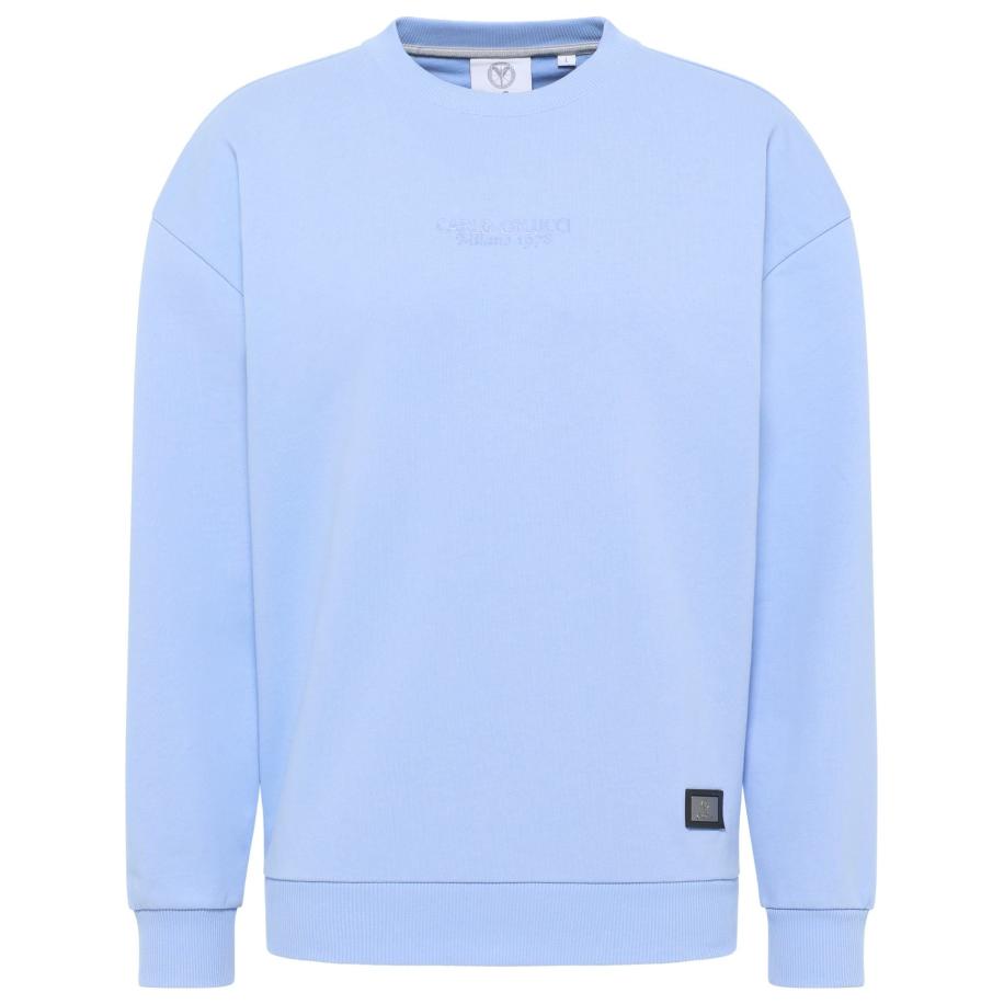 carlo colucci Carlo Colucci Sweatshirt Dottavio blauw -