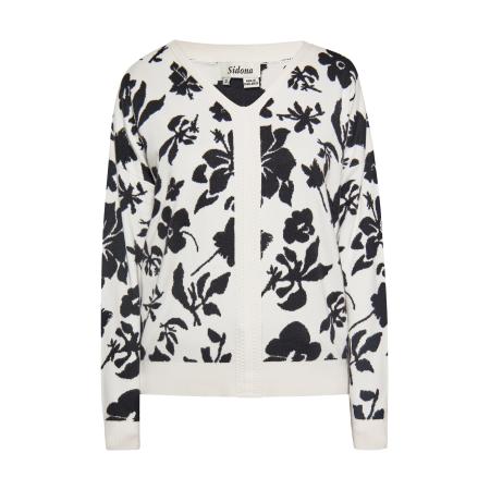 Sidona Sidona Trui zwart / wolwit