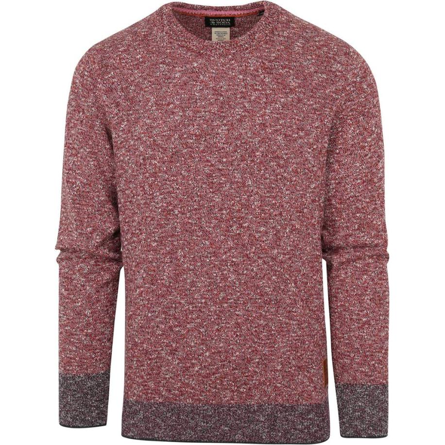 Scotch and Soda Pullover Rood Melange Roze