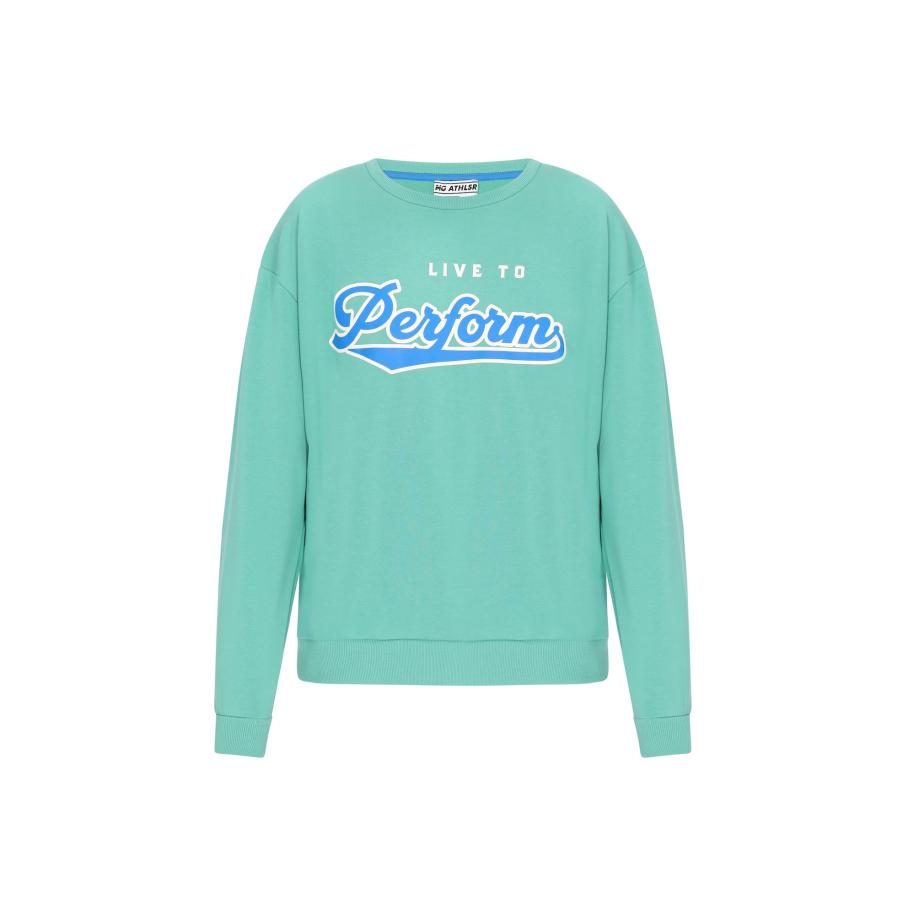 Mo ATHLSR Mo ATHLSR Sweatshirt Back To School turquoise / hemelsblauw / wit -