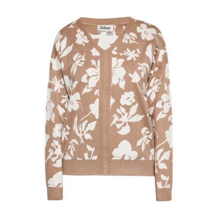 Sidona Sidona Trui bruin / wolwit