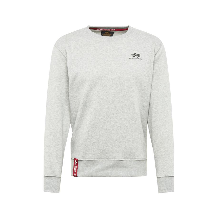 Alpha Industries ALPHA INDUSTRIES Sweatshirt grijs gemêleerd / rood / zwart -