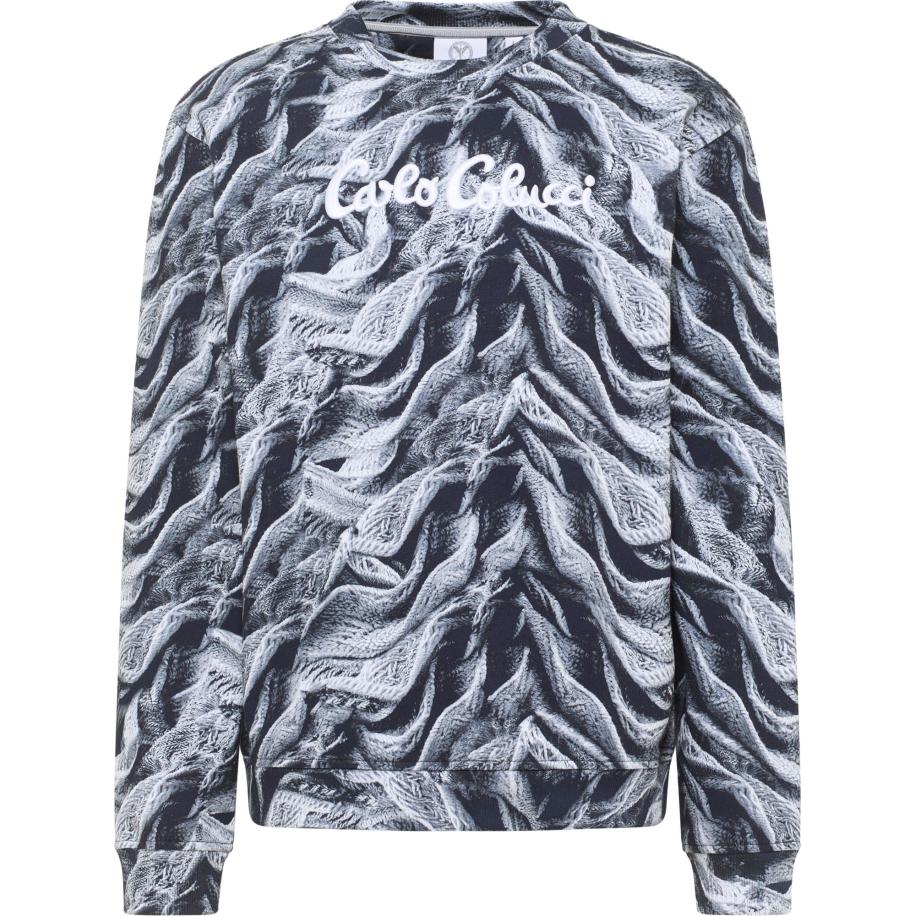 carlo colucci Carlo Colucci Sweatshirt Dotti zwart / wit -