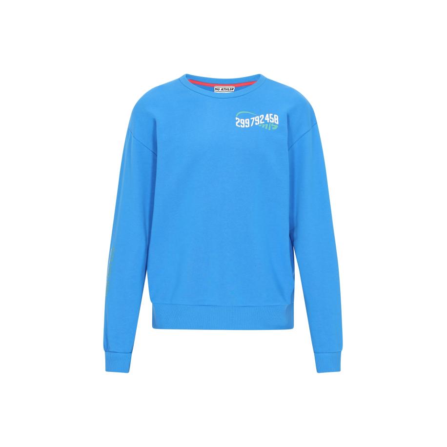 Mo ATHLSR Mo ATHLSR Sweatshirt Back To School azuur / lichtgroen / wit -