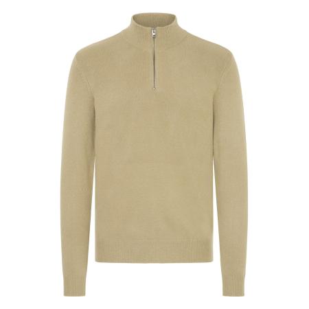 Casual Friday Trui CFHEINE halfzip bruin