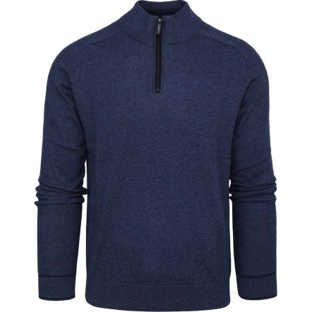 Blue Industry Half Zip Trui Donkerblauw