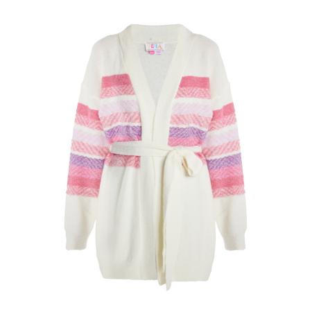 IZIA IZIA Gebreid vest lichtlila / rosa / lichtroze / natuurwit