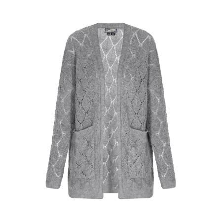 DreiMaster DreiMaster Vintage Gebreid vest Comfy grijs