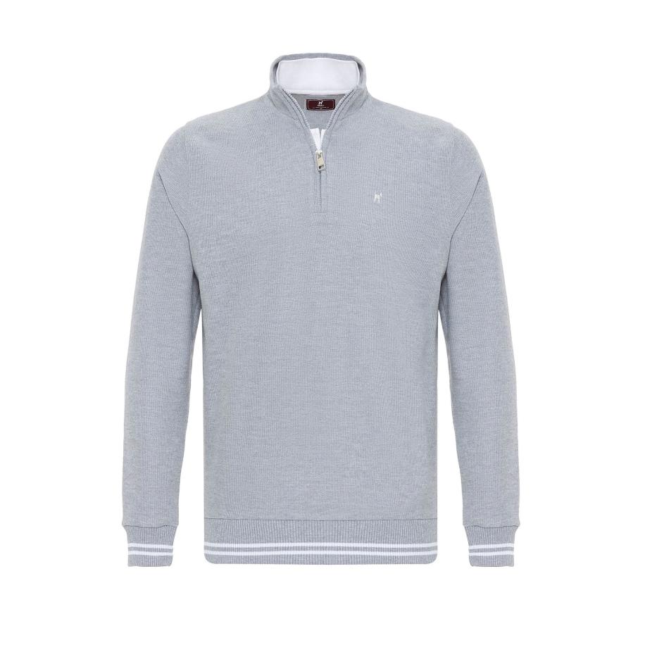 Williot Williot Trui grijs / lichtgrijs / grijs gemêleerd / wit -