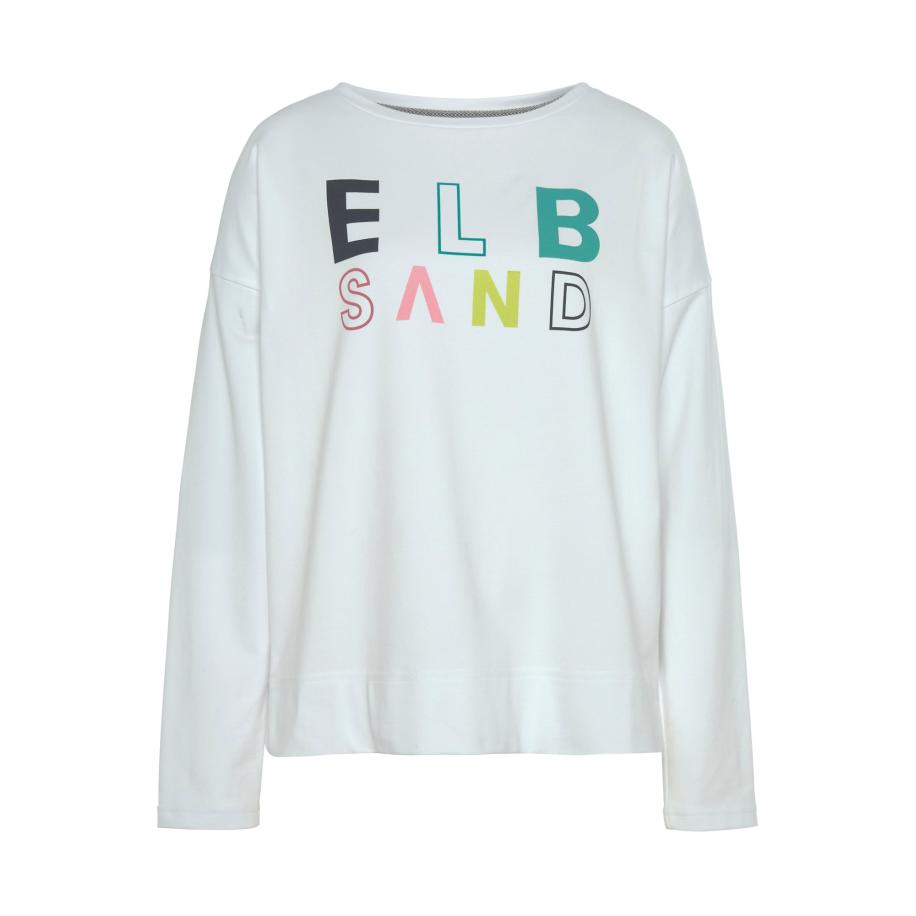 Elbsand Elbsand Sweatshirt groen / appel / rosa / wit -