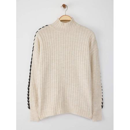 Trendyol Trendyol Trui stone grey / zwart