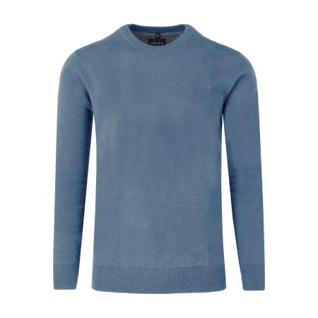 Marvelis Casual Trui ronde hals ijsblauw, Effen