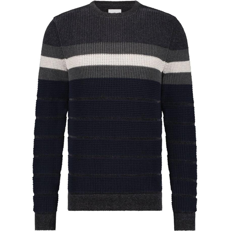 State Of Art Trui Streep Navy Blauw