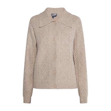 DreiMaster DreiMaster Vintage Gebreid vest beige