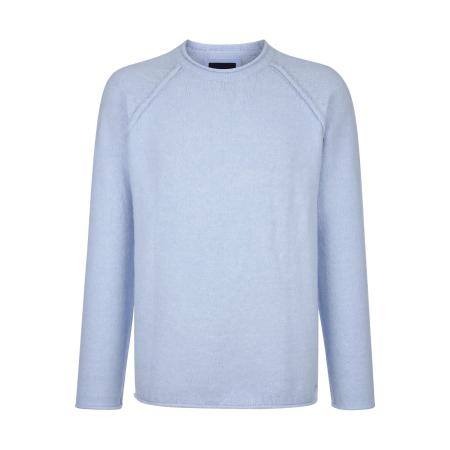 BABISTA Trui ronde halslichtblauw, Effen