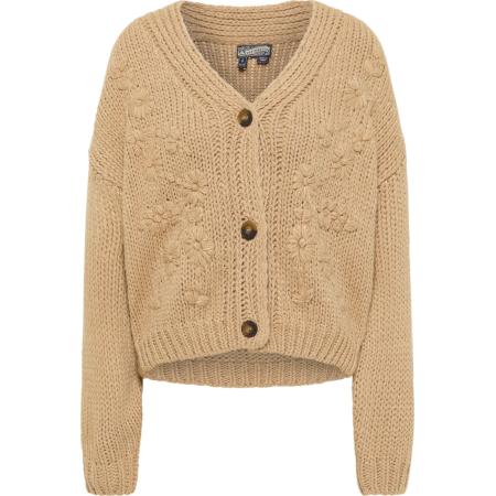 DreiMaster DreiMaster Vintage Gebreid vest Imane sand