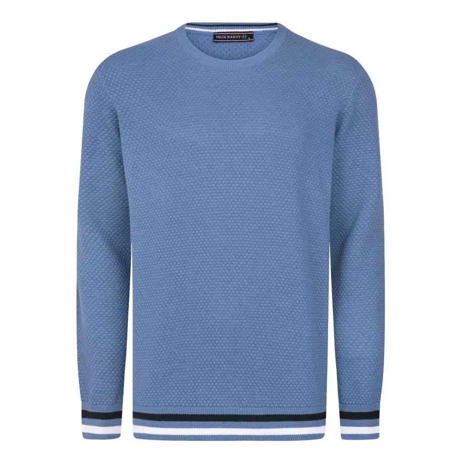 Felix Hardy Felix Hardy Trui indigo / zwart / wit -