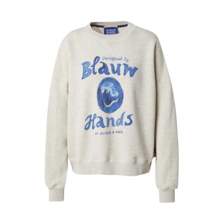 Scotch & Soda SCOTCH & SODA Sweatshirt ecru / kobaltblauw / royal blue/koningsblauw / wit
