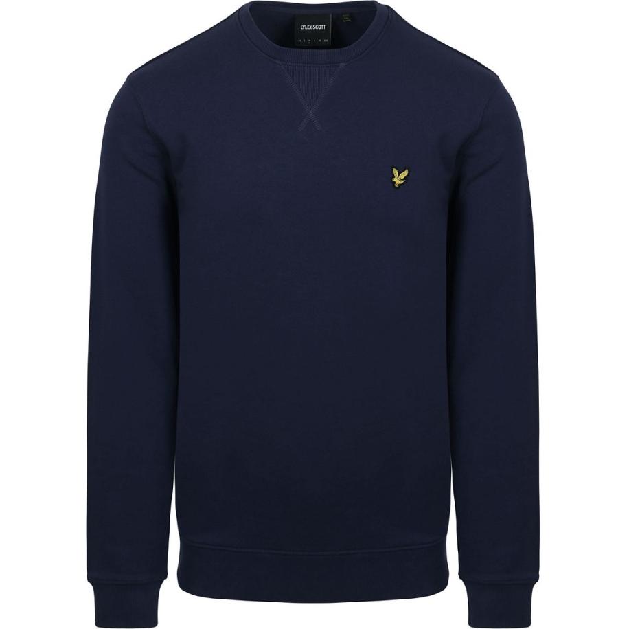 Lyle & Scott Sweat Crewneck Dark Navy Blauw