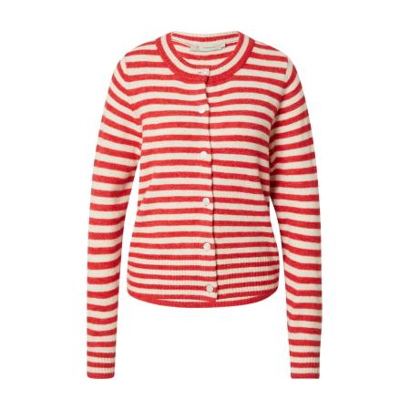 Peppercorn Peppercorn Gebreid vest crème / cranberry