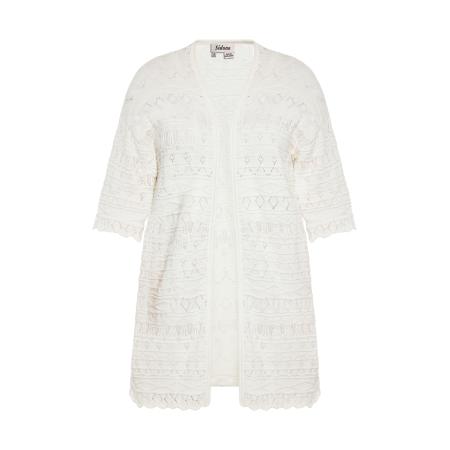 Sidona Sidona Gebreid vest wit