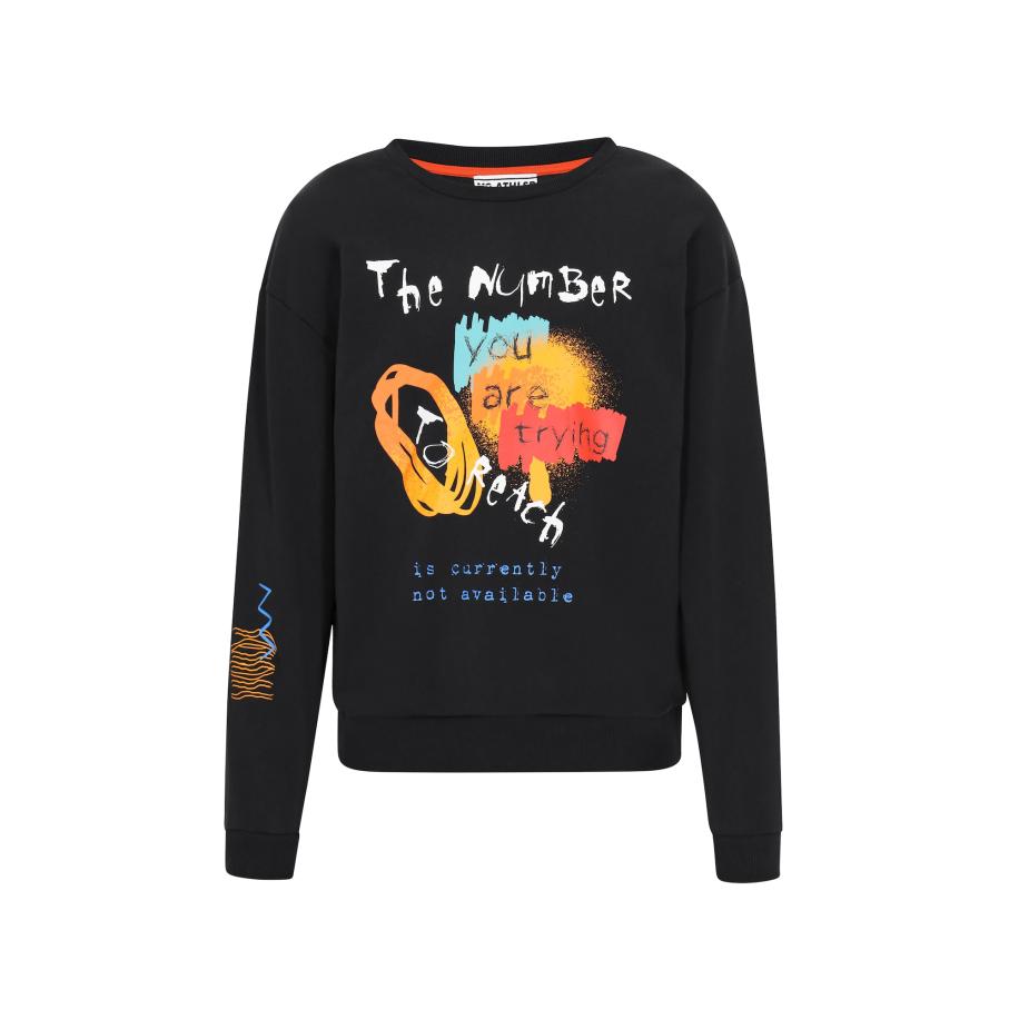 Mo ATHLSR Mo ATHLSR Sweatshirt Back To School hemelsblauw / donkergeel / zwart / wit -