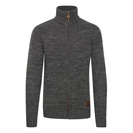 Solid !Solid Gebreid vest Pomeroy bruin / grijs