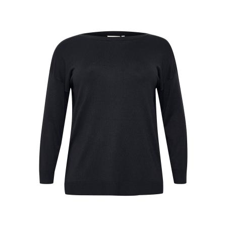 KAFFE CURVE Trui Malanu donkerblauw