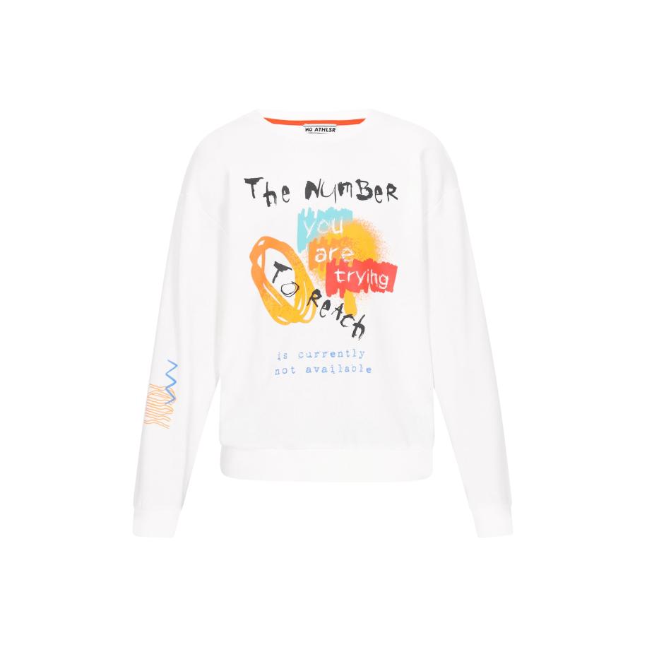 Mo ATHLSR Mo ATHLSR Sweatshirt Back to School lichtblauw / oranje / zwart / wit -