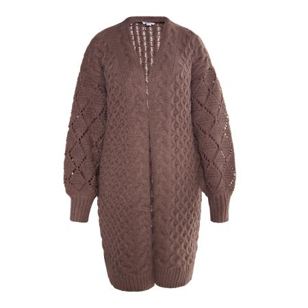 Usha Usha Gebreid vest Sivene bruin