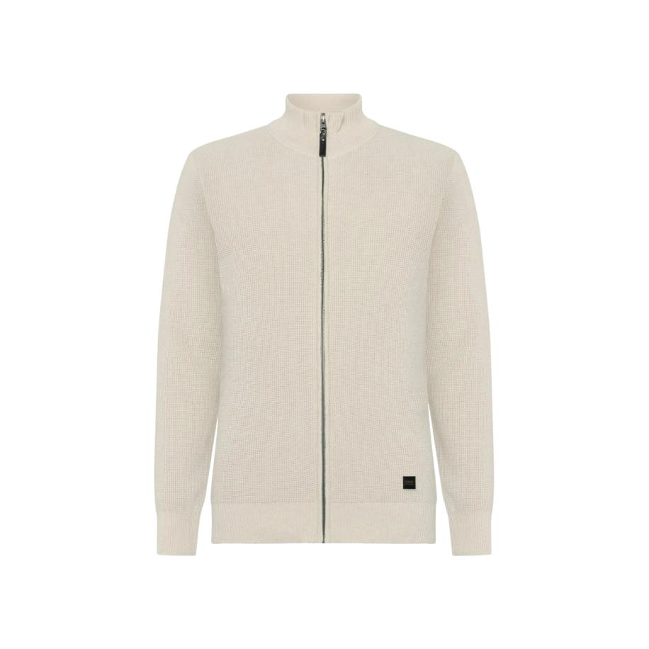 Signal Gebreid vest Connor ecru / zwart Bruin