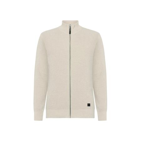 Signal Gebreid vest Connor ecru / zwart