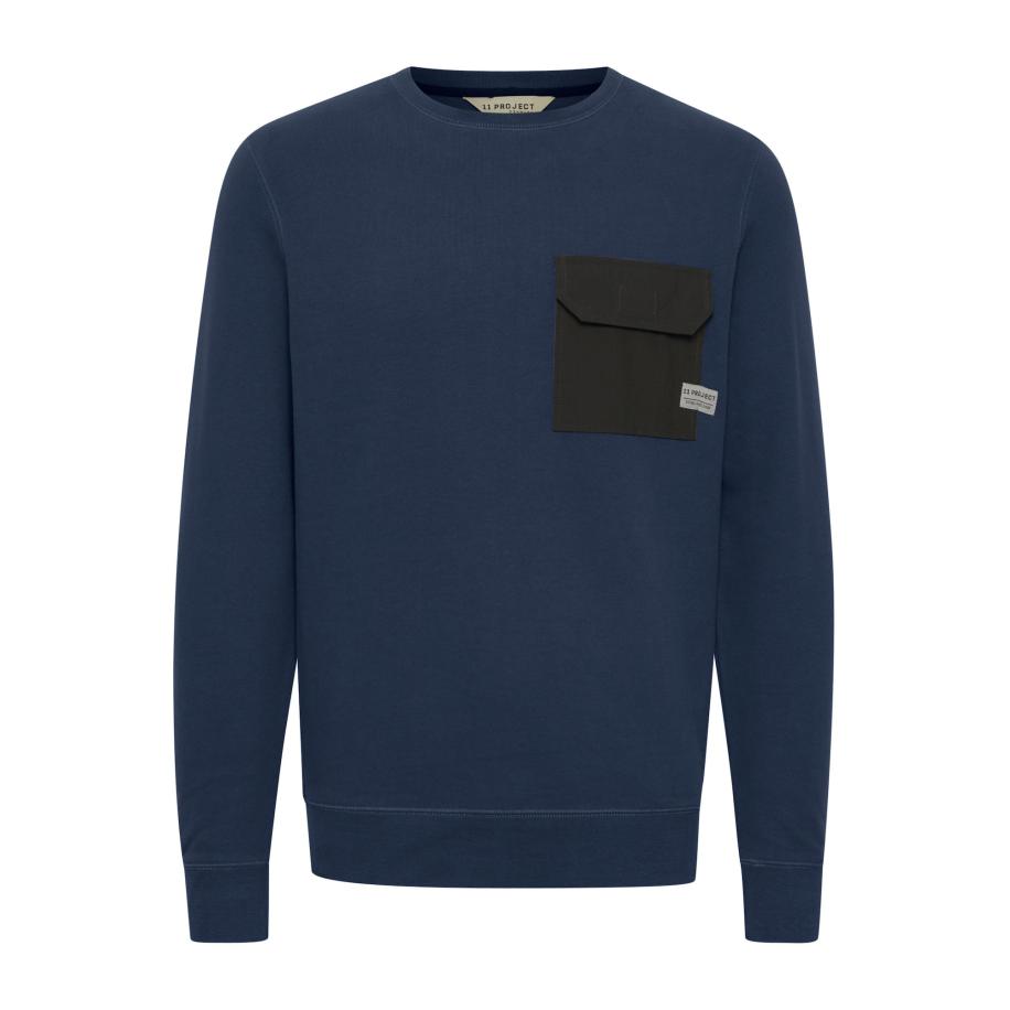 11 Project 11 Project Trui Pelle donkerblauw / zwart -