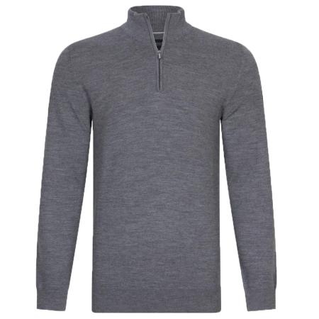 Cavallaro Merino Half-Zip Grijs