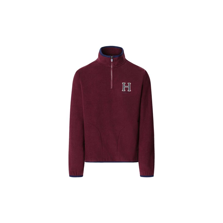 Hackett London Sweatshirt Heritage blauw / bourgogne Rood