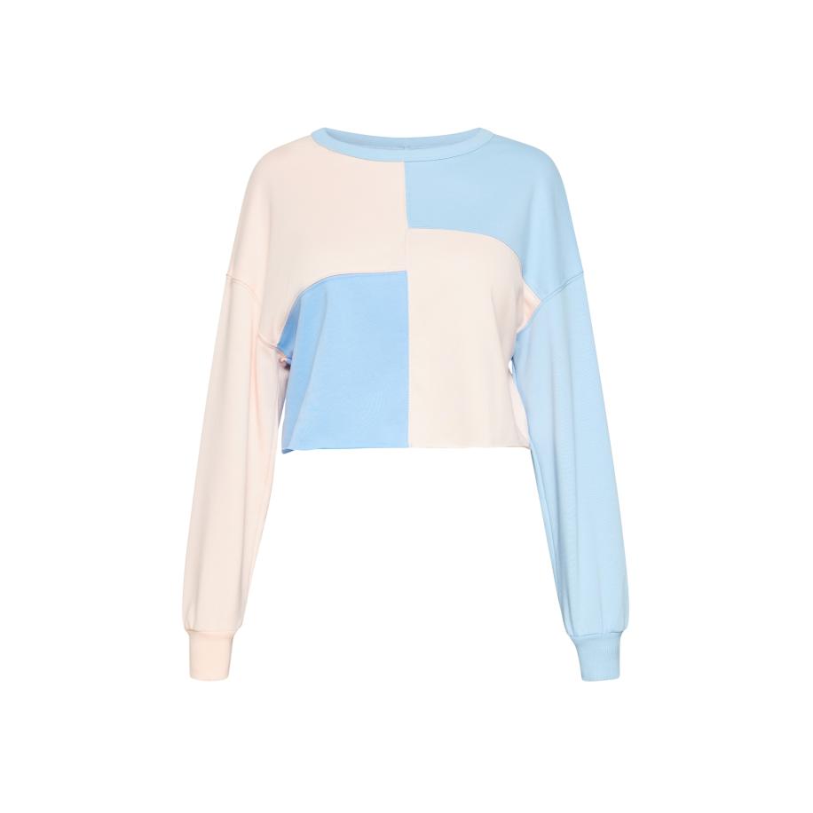 SANIKA SANIKA Sweatshirt Young Fashion lichtblauw / rosa -