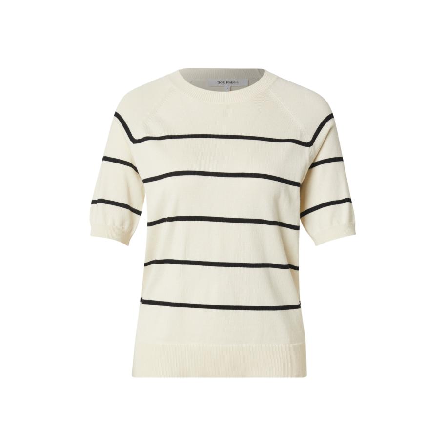 Soft Rebels Soft Rebels Trui Marla beige / zwart -