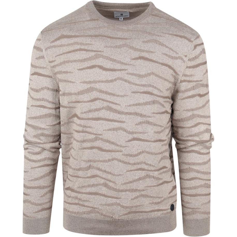 State Of Art Trui Print Groen Groen