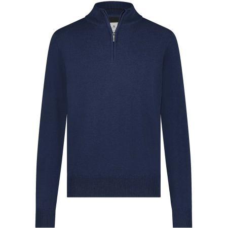 State Of Art Half Zip Trui Estate Donkerblauw