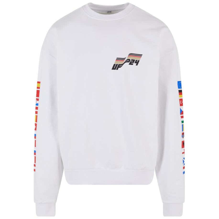 MT Upscale Sweatshirt blauw / rood / zwart / wit Wit