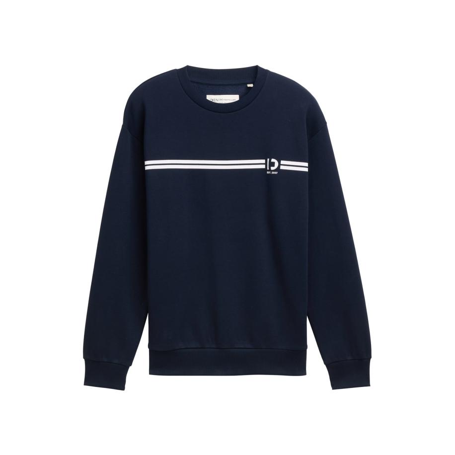 Tom Tailor TOM TAILOR DENIM Sweatshirt navy / wit -