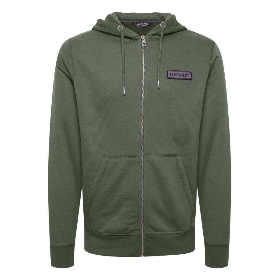 11 Project 11 Project Gebreid vest Sidney groen -