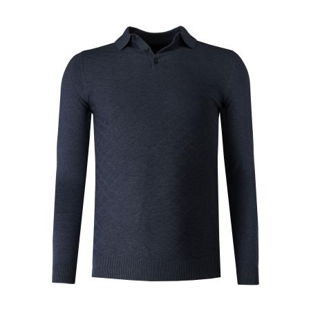 Marvelis Casual Trui Polokraag marine, Ruit