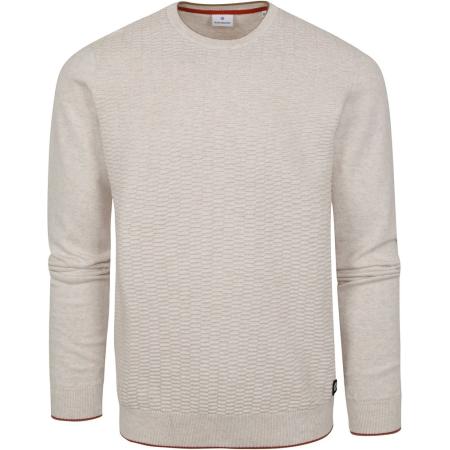 Blue Industry Trui Structuur Licht Beige