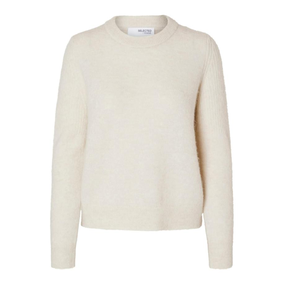 Selected SELECTED Trui Sia Ras lichtbeige -