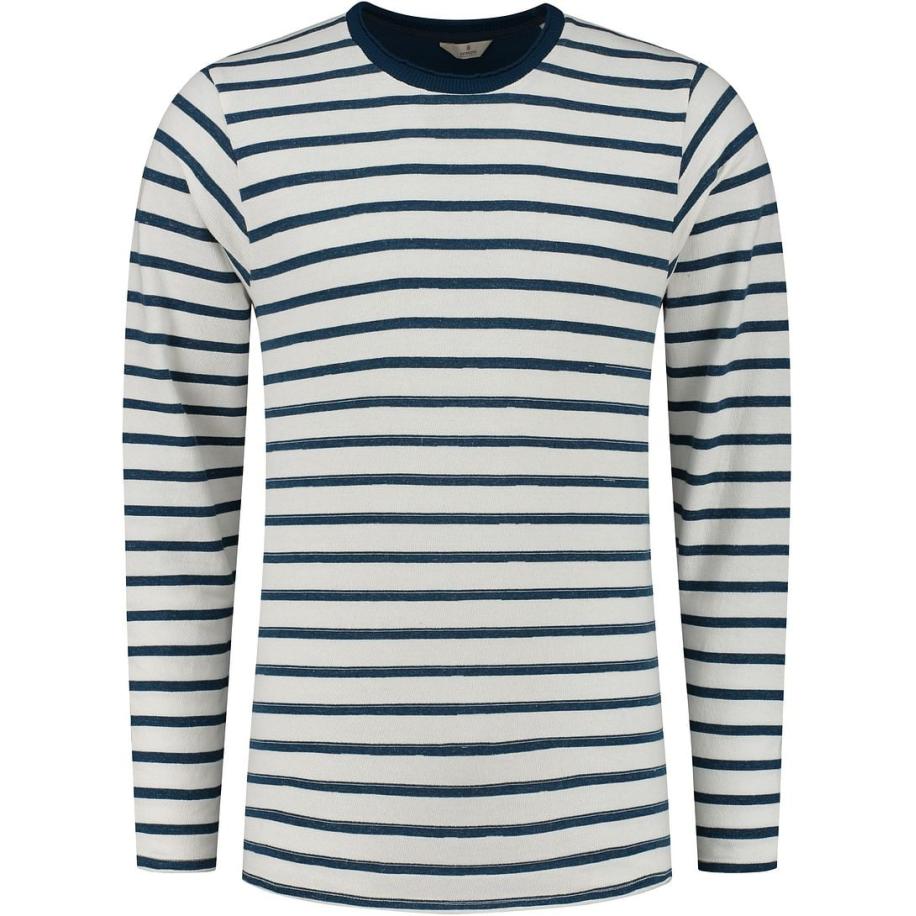 Dstrezzed Trui Strepen Donkerblauw Blauw